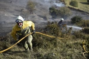 La lluvia pone fin a una semana de incendios en el norte de España