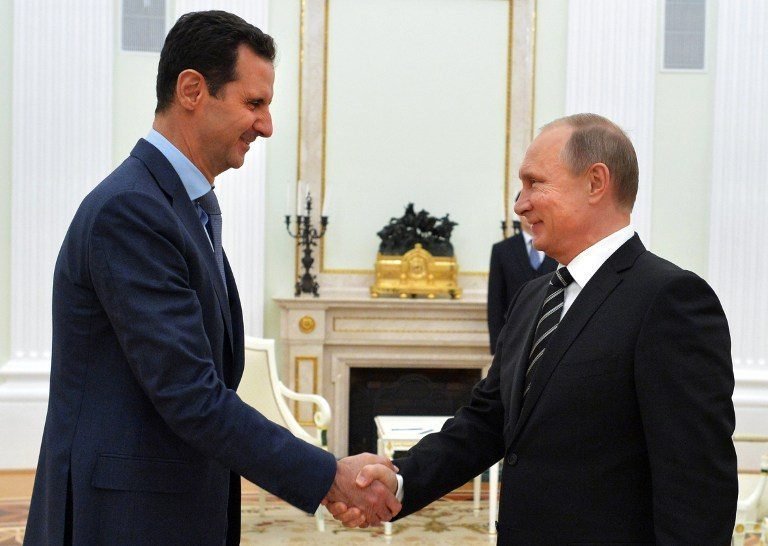 Al Asad agradece a Putin en Moscú ayuda militar rusa