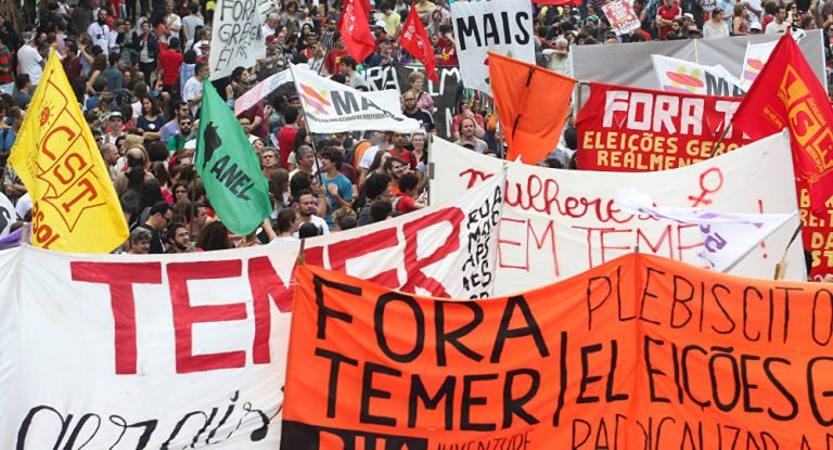 Brasil: 25 mil trabajadores exigen dimisión de Temer