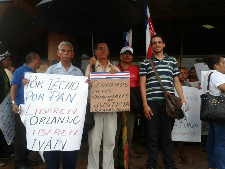 Jueces piden levantar mitín de solidaridad por Orlando Barrantes e Iván Angulo para leer sentencia