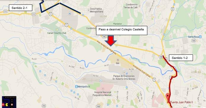 Puente del Castella presentará cierres nocturnos a partir de mañana