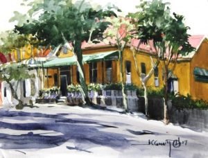 Pintores retratan Barrio Amón