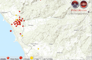 Más de 50 sismos sacuden Nosara en Guanacaste en menos de 24 horas