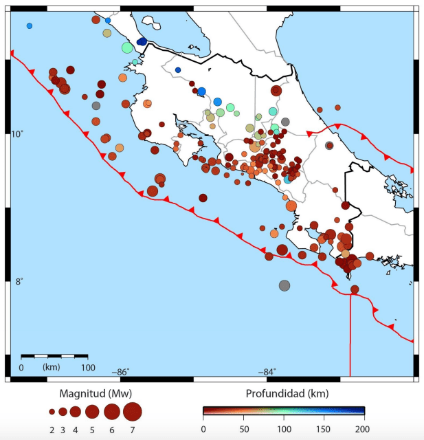 Agosto registró 255 sismos en el territorio nacional