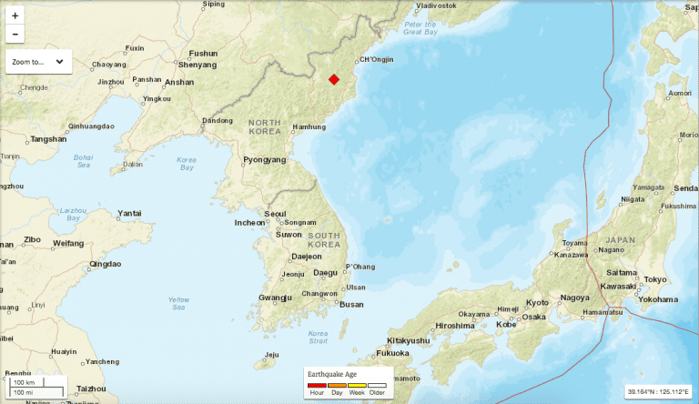 Corea del Norte lleva a cabo una nueva prueba nuclear y genera un sismo de magnitud 5,3