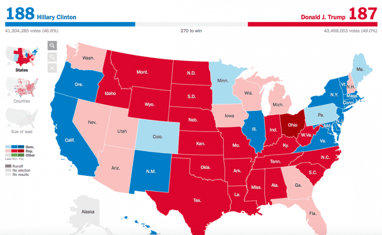 EN VIVO: Resultados de las elecciones en los Estados Unidos