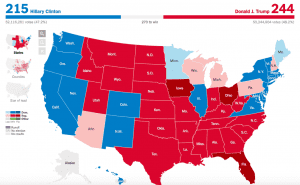 Con Pensilvania y New Hampshire empatados, elecciones en Estados Unidos no tienen ganador aún