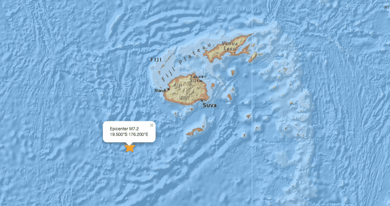 Alerta de tsunami tras terremoto en las Islas Fiyi