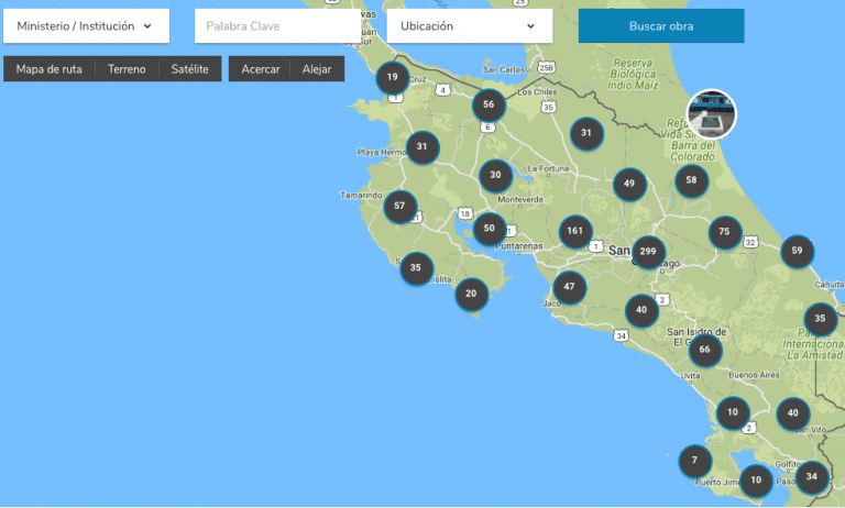 Gobierno lanza mapa con 1325 obras desarrolladas durante gestión de Solís