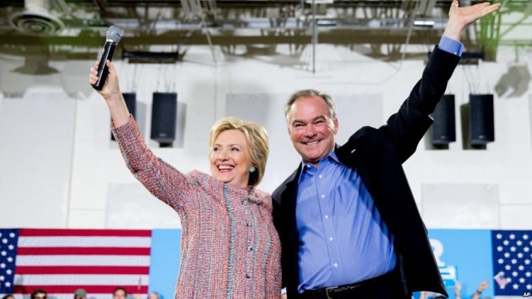 Hillary Clinton elige a Tim Kaine para vicepresidente