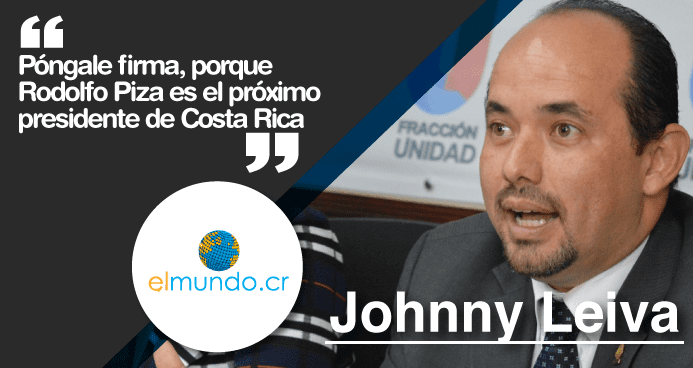 Diputado Johnny Leiva: Rodolfo Piza no tiene “cola que le majen”