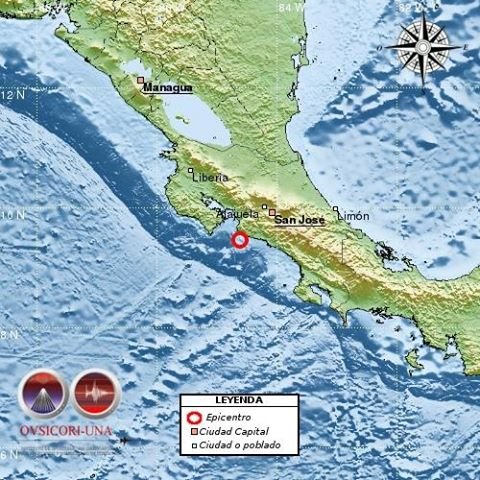 Sismo de menor intensidad sacude el Pacífico Central la tarde de este jueves
