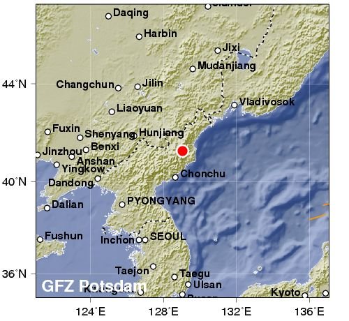 Se detecta inusual sismo cercano a zona de pruebas nucleares en Corea del Norte