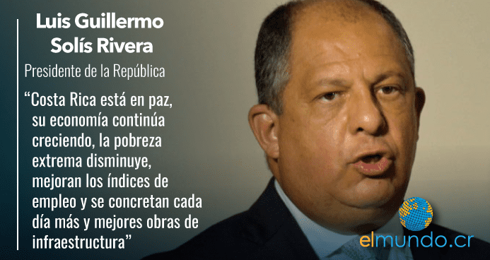 Así se encuentra el país según Luis Guillermo Solís