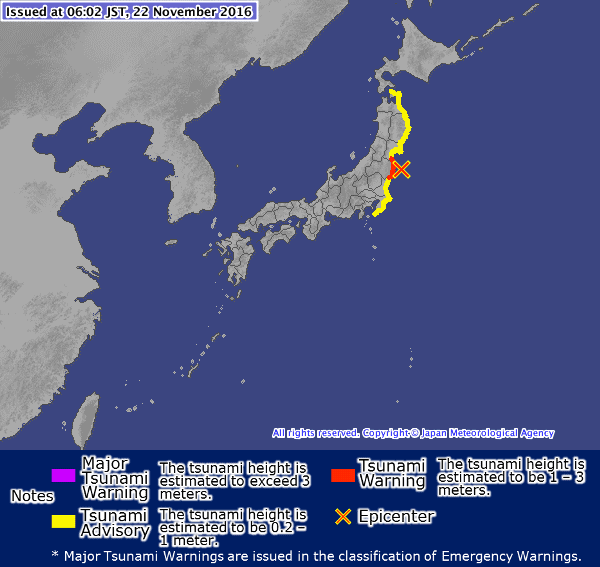 EN VIVO: Tsunami golpea Japón tras terremoto de 7,3 frente a Fukushima