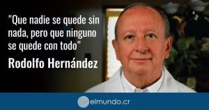 Rodolfo Hernández reacciona a las declaraciones de Luis Guillermo Solís