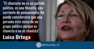 Luisa Ortega: El chavismo no es un partido político, es una filosofía