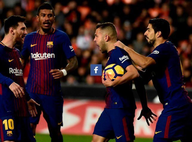 Jordi Alba sobre gol anulado de Messi: “Ha sido un error garrafal del árbitro”