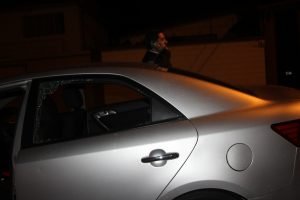 Tachan carro de Sergio Mena durante actividad política en Heredia