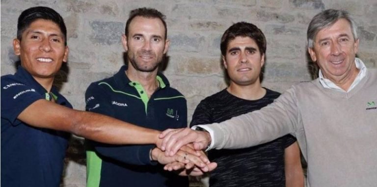 Los ciclistas Quintana y Landa firman la paz en el Movistar Team