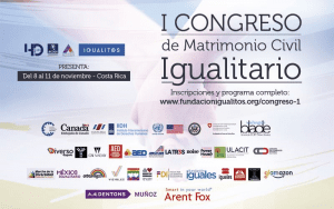 Costa Rica será sede del I Congreso de Matrimonio Civil Igualitario del continente