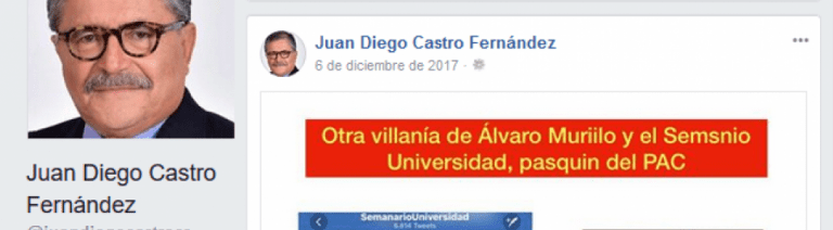 La guerra de Juan Diego Castro contra medios de ...