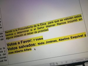 Votos salvados en informe sobre caso del cemento chino causan polémica entre diputados