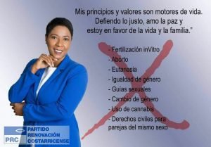 Candidata a diputada está en contra de la igualdad de género