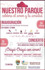 Naranjo celebra la apertura de su parque, con concierto y actividades