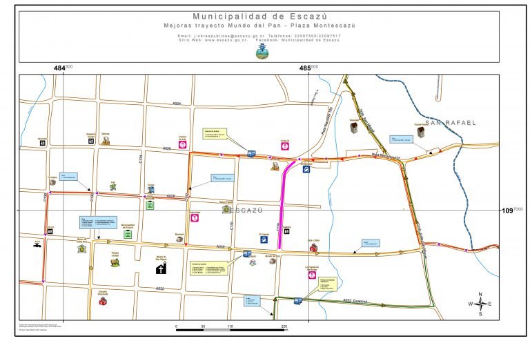 Municipalidad de Escazú inicia su plan de mejoramiento vial