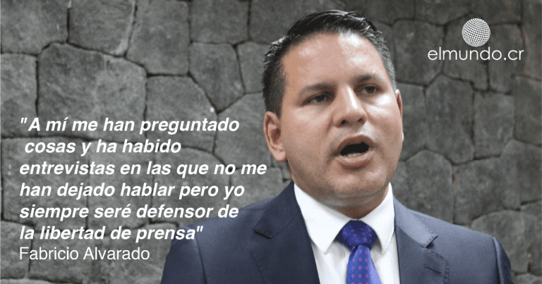 Fabricio Alvarado: Soy un defensor de la libertad de prensa