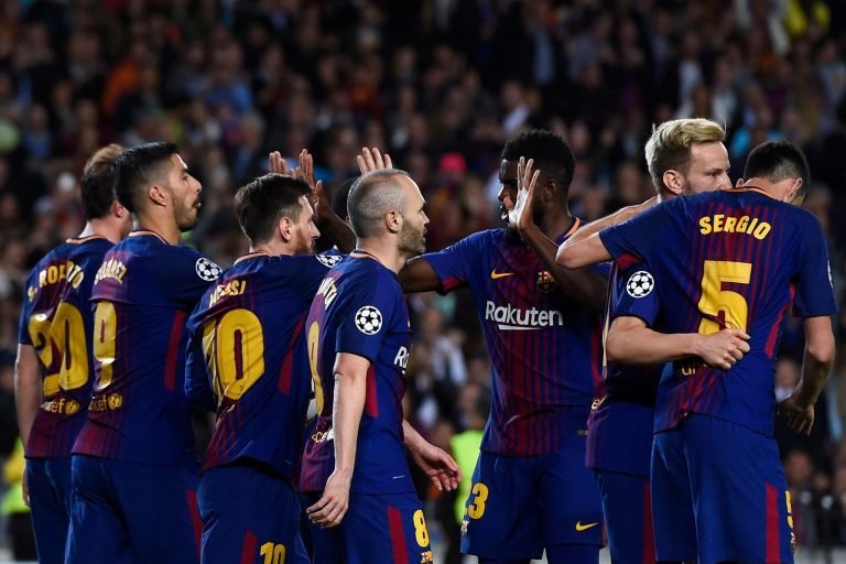 Barcelona cumple y golea 4-1 a la Roma por la Champions