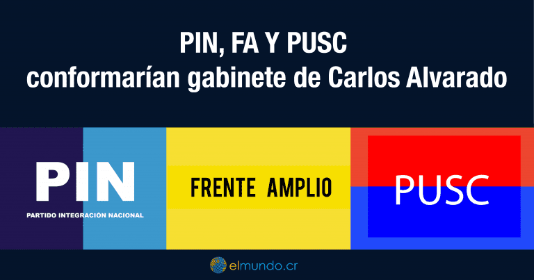PIN, FA Y PUSC conformarían gabinete de Carlos Alvarado