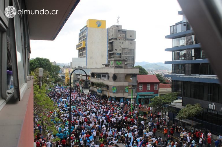 Sindicatos planean “megamarcha” en San José para el próximo miércoles 12 de septiembre