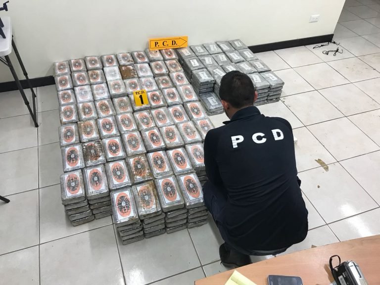 Decomisan 400 kilos de cocaína en Costa Rica en buque procedente de Colombia