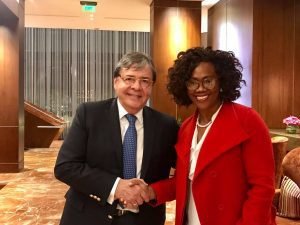 Epsy Campbell se reunió con ministro de Relaciones Exteriores designado de Colombia
