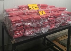 PCD decomisa 133 kilos de cocaína ocultos entre carga de piñas
