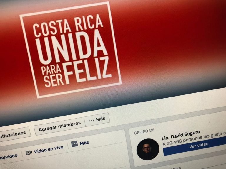 Cierran grupo de Facebook Costa Rica Unida ligado a Restauración Nacional