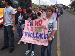 Guararí marcha por la no violencia contra las niñas, niños y adolescentes