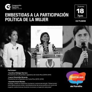 Laura Chinchilla y Carolina Hidalgo discutirán sobre violencia contra las mujeres en política