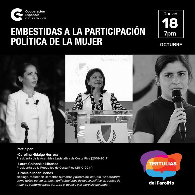 Laura Chinchilla y Carolina Hidalgo discutirán sobre violencia contra las mujeres en política