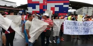 Unión de Pueblos Indígenas se manifiesta contra plan fiscal