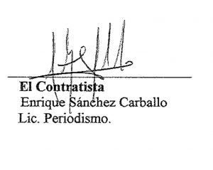 Enrique Sánchez firmó dos contratos como Lic. en Periodismo en 2010 cobrando ₡10 millones de deuda política