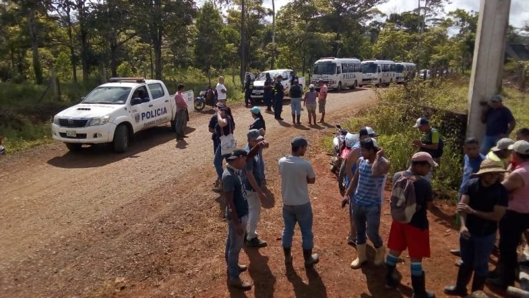 Desalojan a familias campesinas de la ocupación “Monte Verde” en Los Chiles