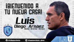 Luis Diego Arnáez intentará sacar del sótano a La U