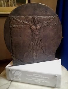 Jiménez Deredia recibe premio “Leonardo Da Vinci 2019” de la Cámara de Industria y Comercio Italo-Costarricense