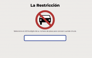 Crean sitio para facilitar información sobre qué días tiene restricción vehicular