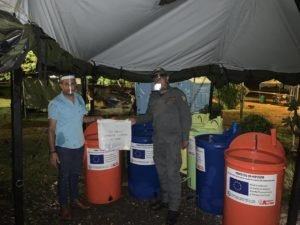 Fundación Arias entregó 40 lavamanos en lugares críticos de la zona norte