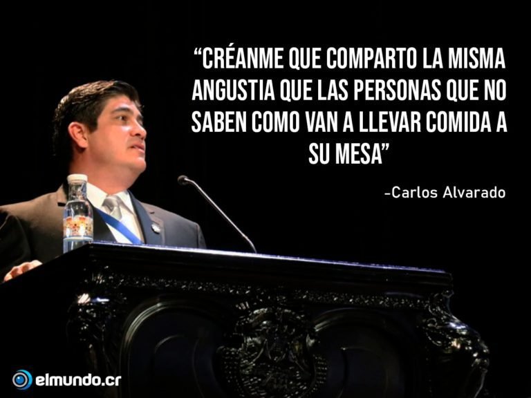 Alvarado: Comparto la misma angustia de las personas que no saben cómo van a llevar comida a su mesa