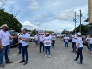 Cantón de Pococí realiza protesta pidiendo al Gobierno “poder trabajar”
